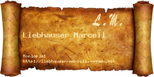 Liebhauser Marcell névjegykártya