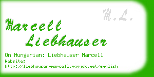 marcell liebhauser business card